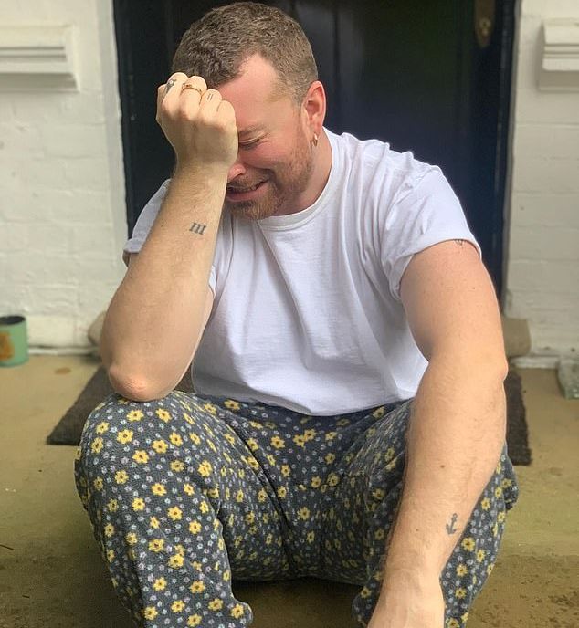 Sam Smith in their now-deleted Instagram post
