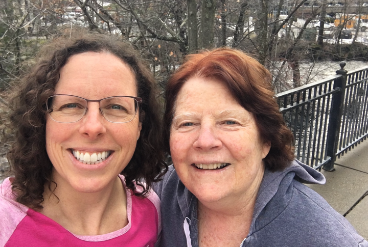 The author and her mom pre-quarantine.