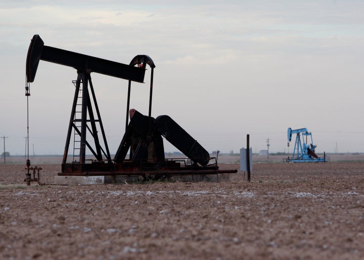 Oil rigs in Midland, Texas.