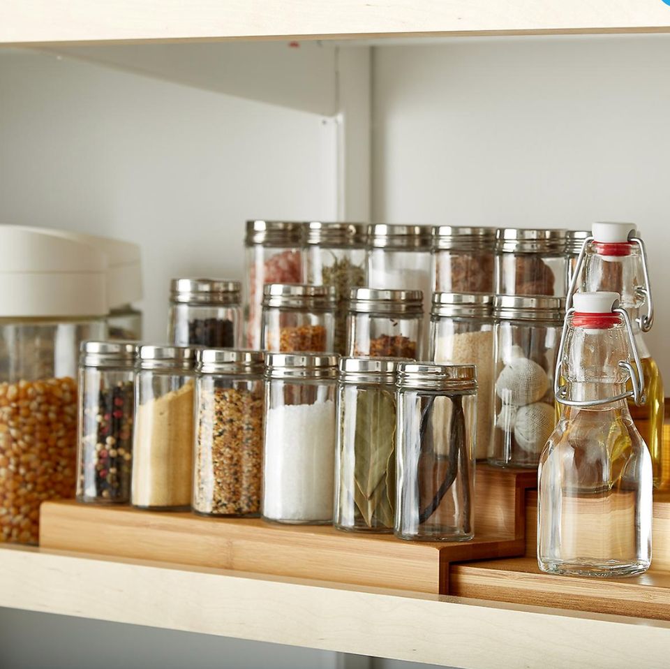 The Container Store Glass Spice Jars  Glass spice jars, Spice jars,  Container store