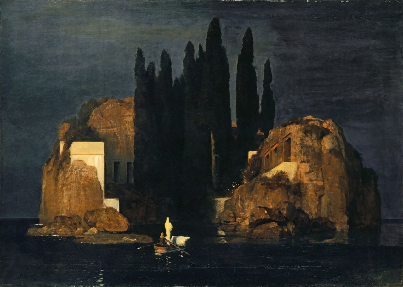 Die Toteninsel (Isle of the Dead) Arnold Böcklin 1880 & 1886