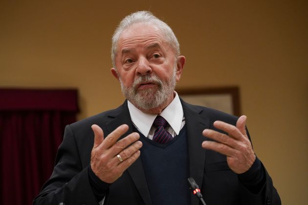 L'ancien prÃ©sident Luiz Inacio Lula da Silva, ici Ã  Rome en fÃ©vrier 2020,Â estime...