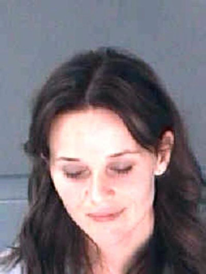 Reese pictured after her arrest in 2013