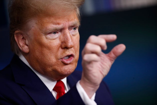 President Donald Trump describes a world in which he probably saved billions of lives.