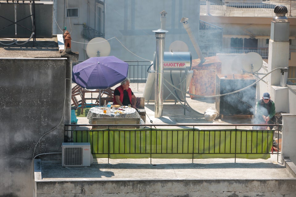 Θεσσαλονίκη: Ταράτσα και σούβλα για δύο.