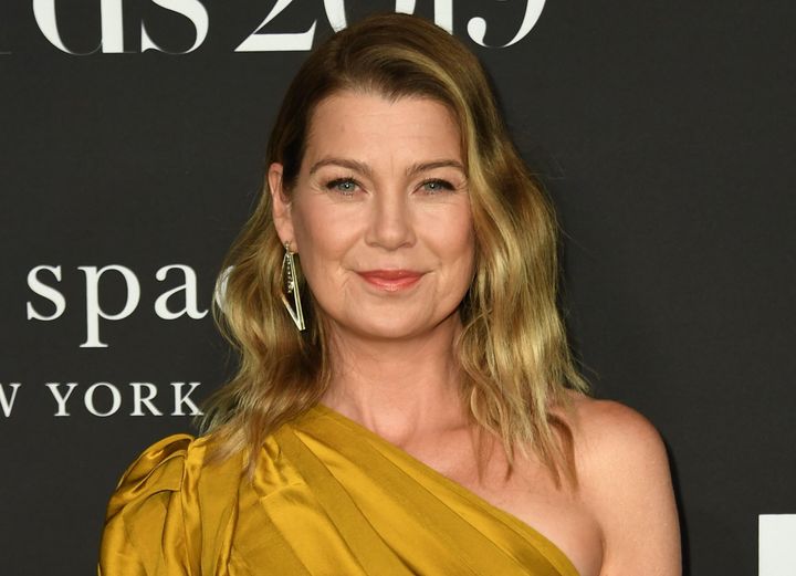 Ellen Pompeo arrives at the InStyle Awards in October 2019.