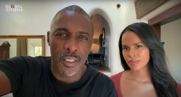 Idris Elba and his Canadian wife Sabrina Dhowre, who both recovered from the coronavirus.