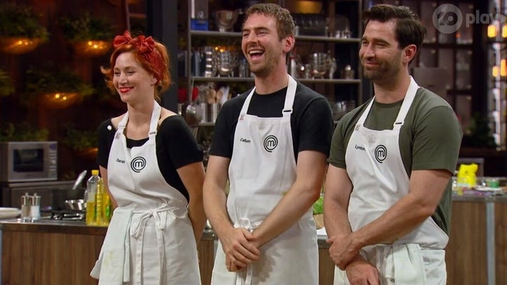 MasterChef Australia: Back To Win contestants Sarah Clare, Callum Hann and Lynton Tapp