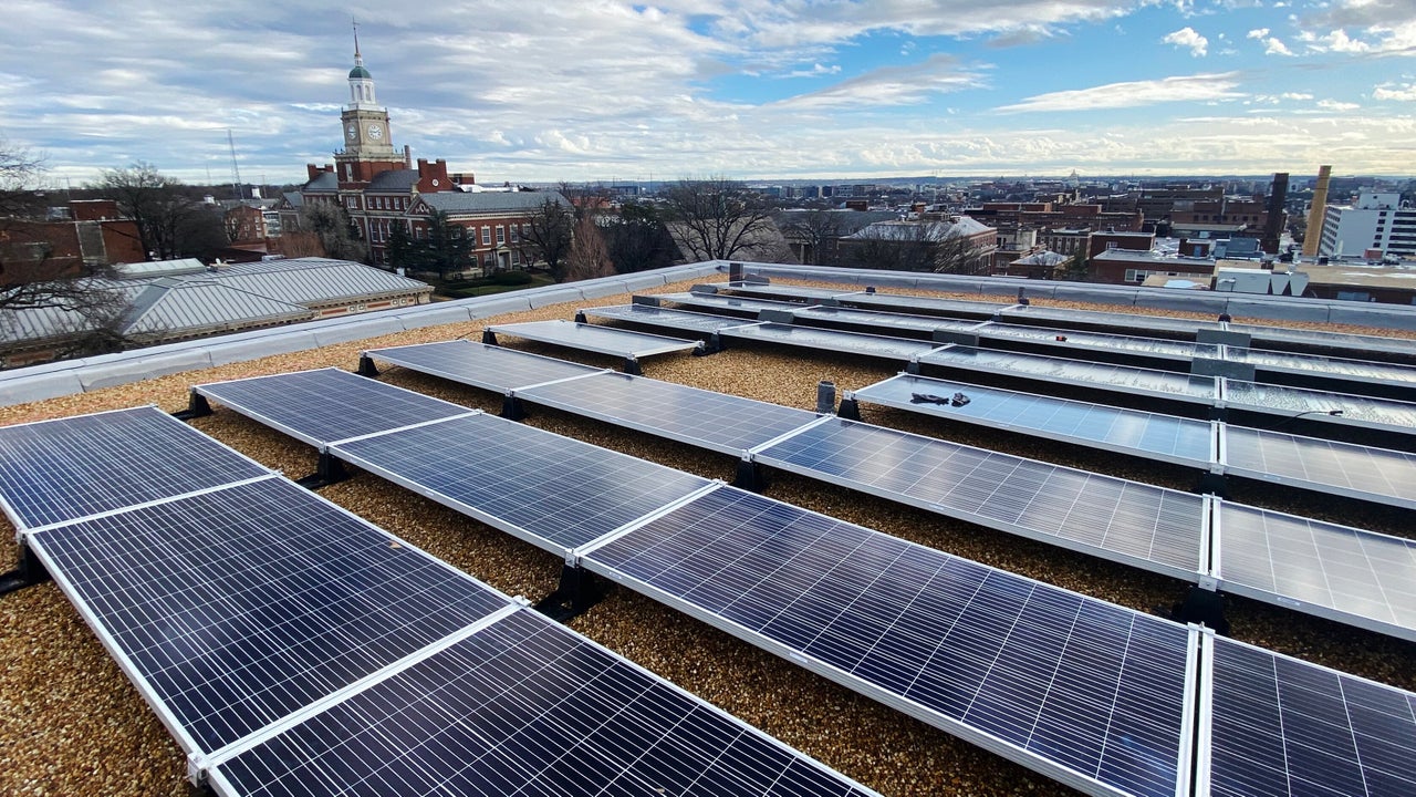 Volt Energy recently installed solar panels for Howard University in Washington, D.C.