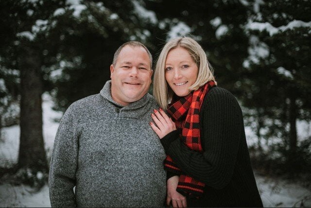 Correctional officers Sean McLeod and Alanna Jenkins are shown in a family handout photo.