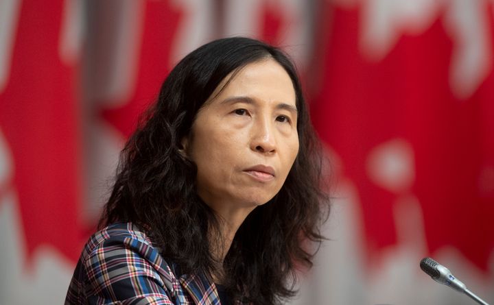 Chief Public Health Officer Theresa Tam is seen during a news conference in Ottawa on April 20, 2020. 