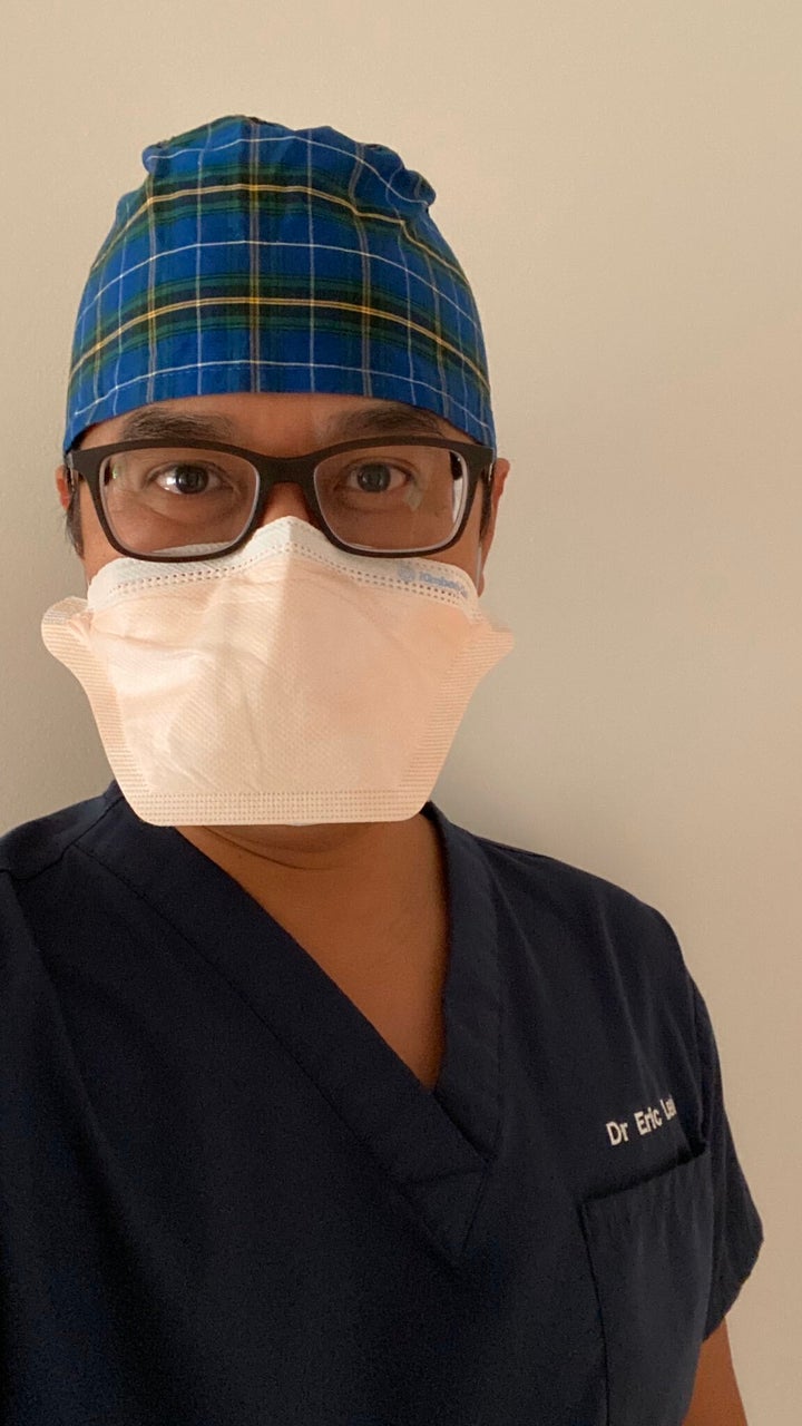 Dr. Eric Levi shared a photo of himself sporting tartan and in a face mask, in memory of those who lost their lives in Nova Scotia.