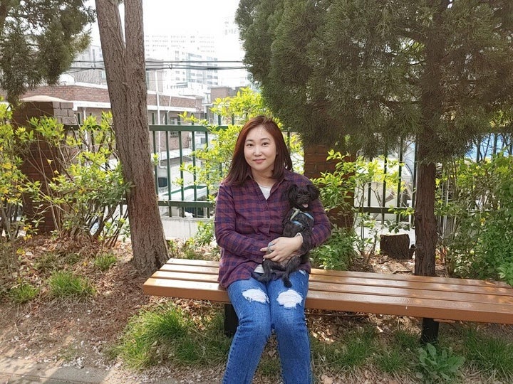김보람씨와 까미. 코로나19로 인해, 인터뷰는 서면으로 진행됐다