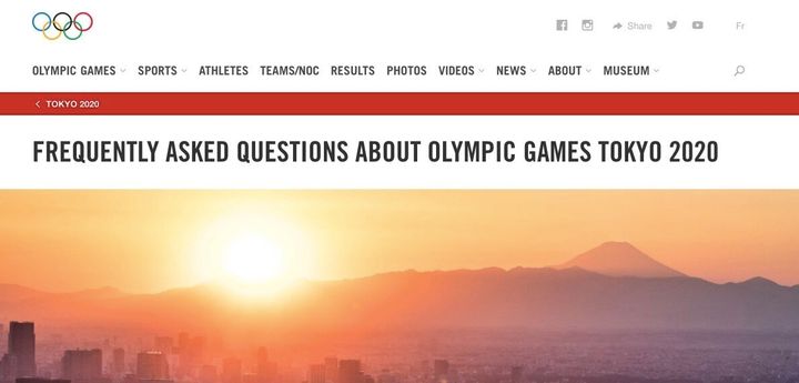 IOCのホームページ
