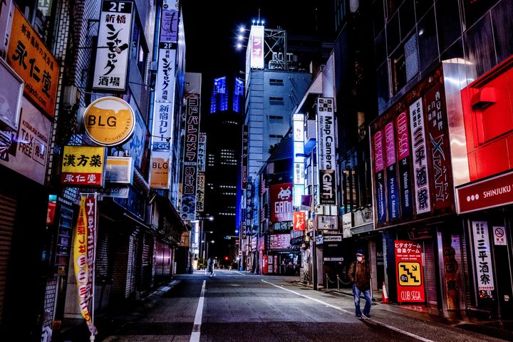 Άδειοι δρόμο στο Τόκιο της Ιαπωνίας (19 Απριλίου 2020)