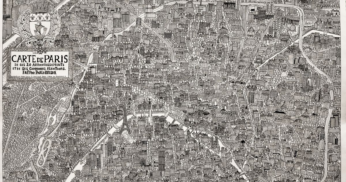 Cet Etudiant Dessine Une Carte De Paris A L Encre De Chine Le Resultat Est Superbe Le Huffpost