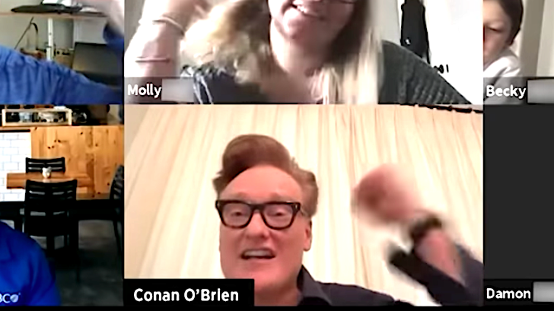 Conan Crashes Real Company Meeting On Zoom And Zings The Boss