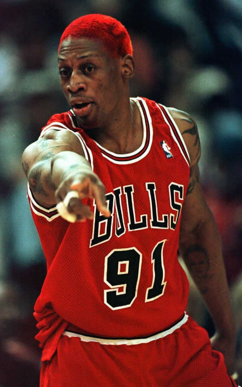 Dennis Rodman Iconic Hair And Outfits