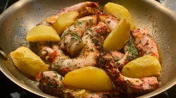 Pulpo al ajillo con patatas