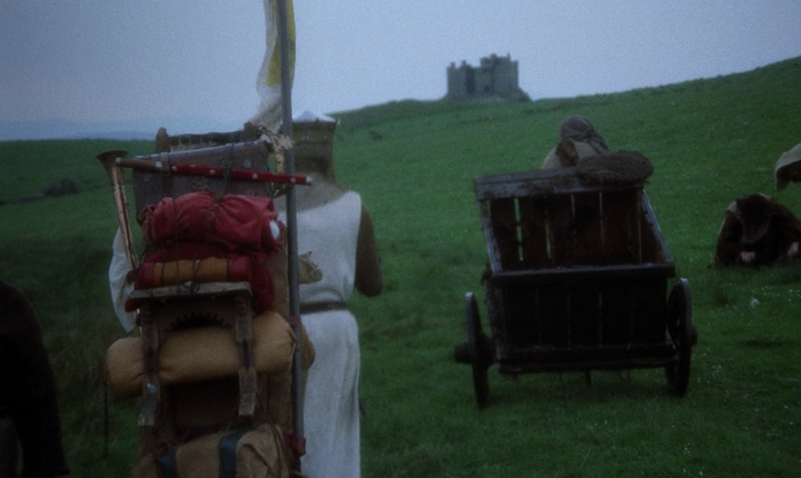 A scene from "Monty Python and the Holy Grail."