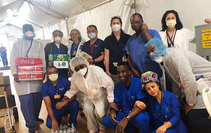 BronxCare crew gets ready for a meal break