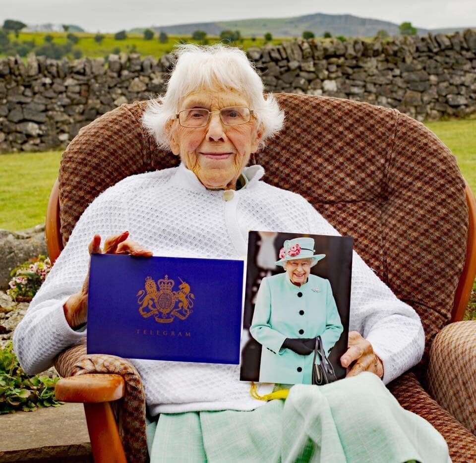 Joan Cavanagh at her 100th birthday party