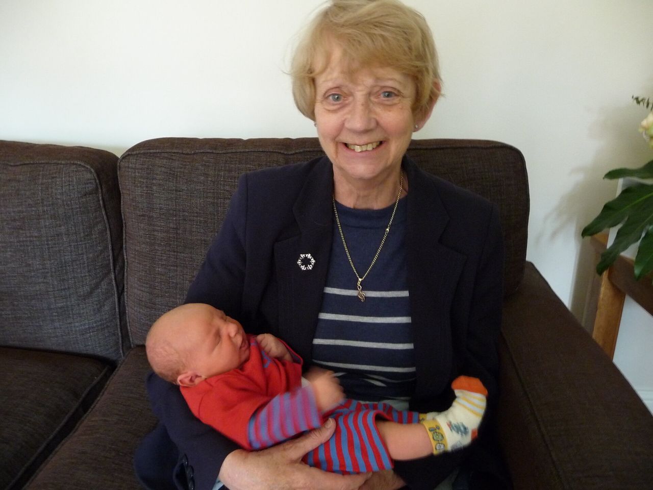 Jacqueline Varley with her grandson Archie