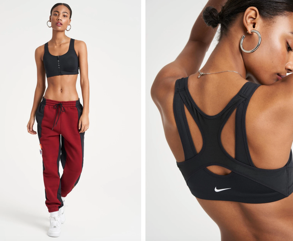 I wasn't a fan of the trend where ppl would wear a normal sports bra and  put one strap over their head so both straps are on one side, mainly cuz I