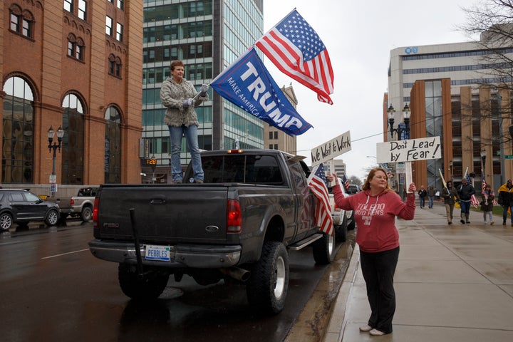 Protests against Michigan's stay-at-home orders last week had a distinctly Trumpian flavor.
