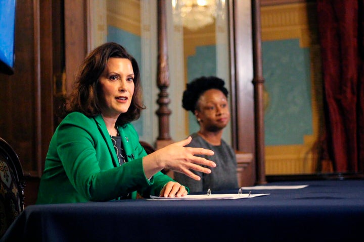 Whitmer has stood by her aggressive restrictions on activity, saying they were necessary to save lives.