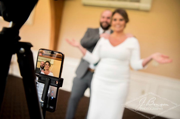 Taylor and Tom Ortolani tied the knot on April 10.