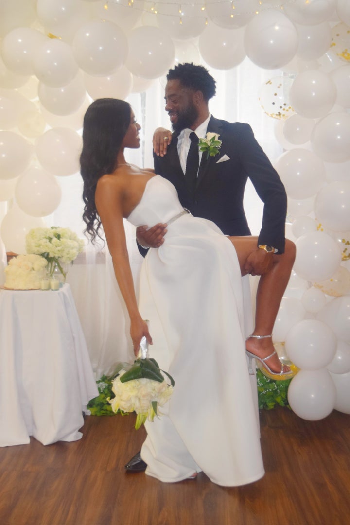 Abena and Ade celebrated their love with a virtual wedding on April 4.