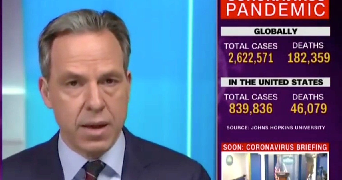 Jake Tapper Slaps Trump With A Coronavirus-Era 'Sharpie' Barb ...