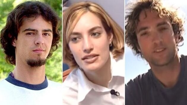Koldo, Vanessa e Ismael, concursantes de la primera edición de 'Gran Hermano'.