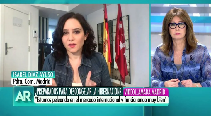 Isabel Díaz Ayuso en 'El programa de Ana Rosa'.