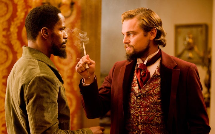 Jamie Foxx and Leonardo DiCaprio in "Django Unchained"