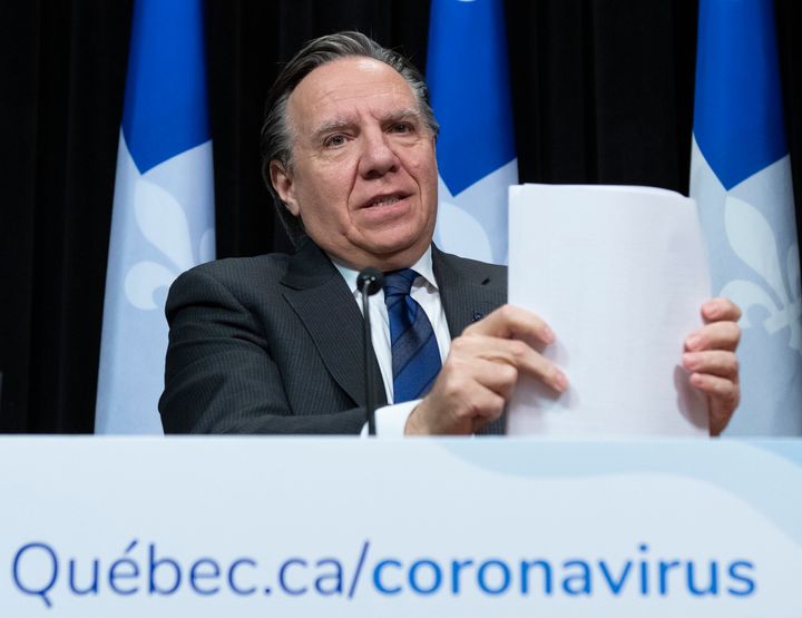 François Legault a indiqué que moins de 10% de la population québécoise était actuellement immunisé contre la COVID-19.