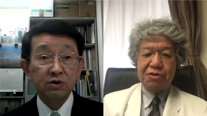 左＝日本救急医学会代表理事の嶋津岳士さん 右＝日本臨床救急医学会代表理事の坂本哲也さん