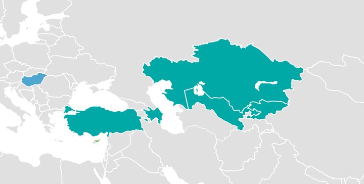 Το Συμβούλιο Τουρκογενών (TürkKeneşi – TurkicCouncil), όπως είναι σήμερα η σύστασή του. Από το έτος 2018 η Ουγγαρία, κράτος μέλος της Ευρωπαϊκής Ενώσεως, συμμετέχει στο Συμβούλιο Τουρκογενών, υπό την ιδιότητα του παρατηρητή (Observer). Συντόμως αναμένεται η συμμετοχή της σε αυτό ως πλήρες μέλος.