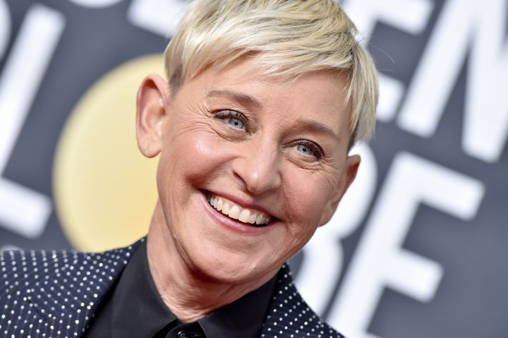 Ellen DeGeneres at the Golden Globes in Beverly Hills in January.