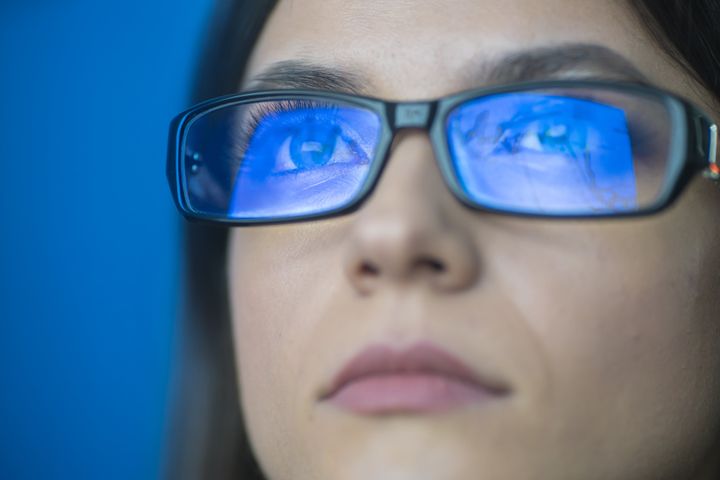 Blue light-blocking glasses can protect your eyes from the effects of blue light.