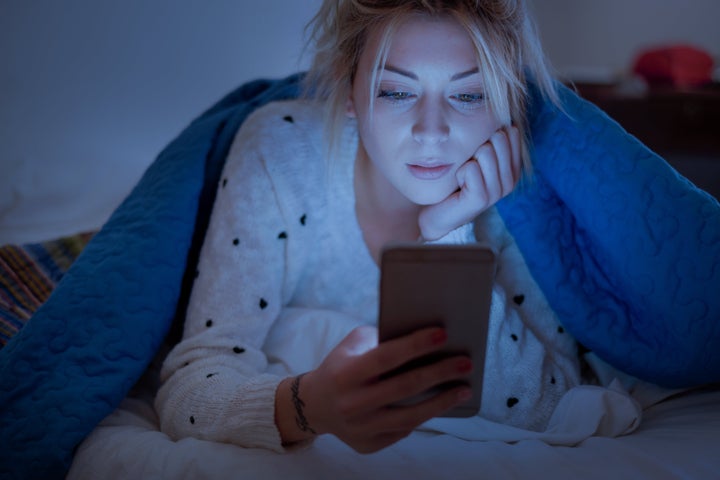 Phone and laptops both emit the type of blue light that could cause oxidative stress on the skin.