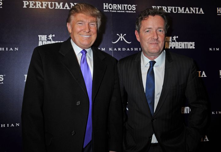 Donald Trump, left, and Piers Morgan 