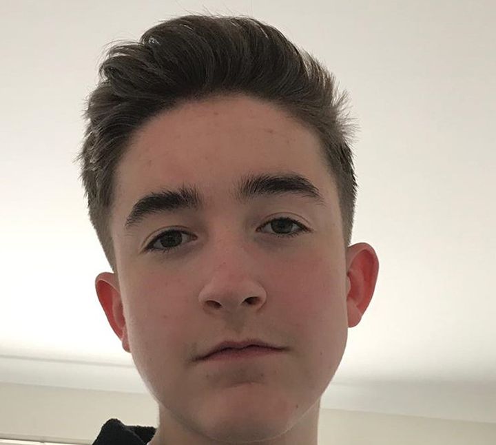 Adam Barry, 15, who has died following a suspected hit-and-run in Risley, Derbyshire on Saturday.