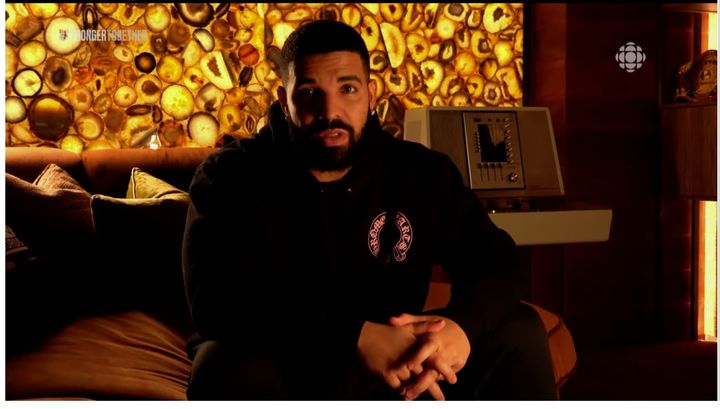 Drake closes out the "Stronger Together" fundraiser, Apr. 26, 2020.