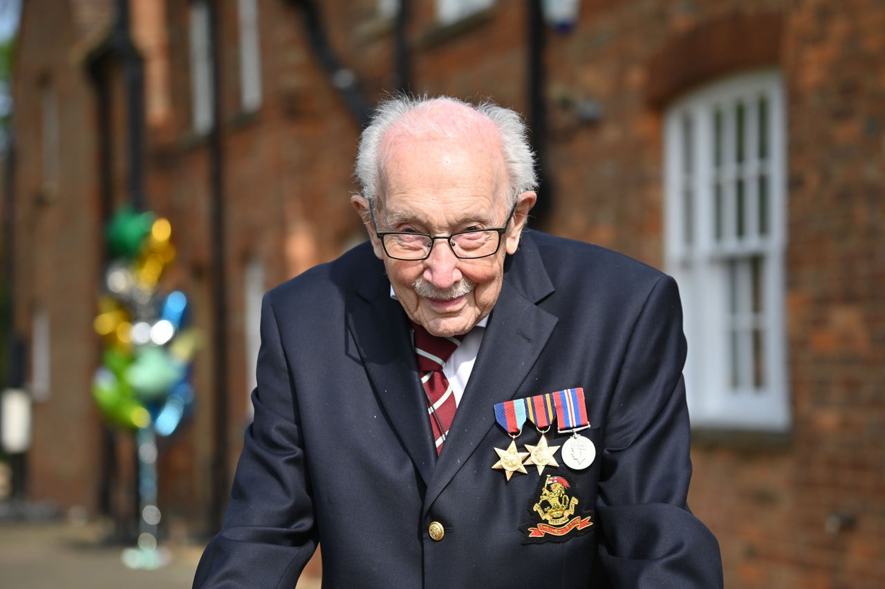 Captain Tom Moore raised more than £28m for the NHS. 