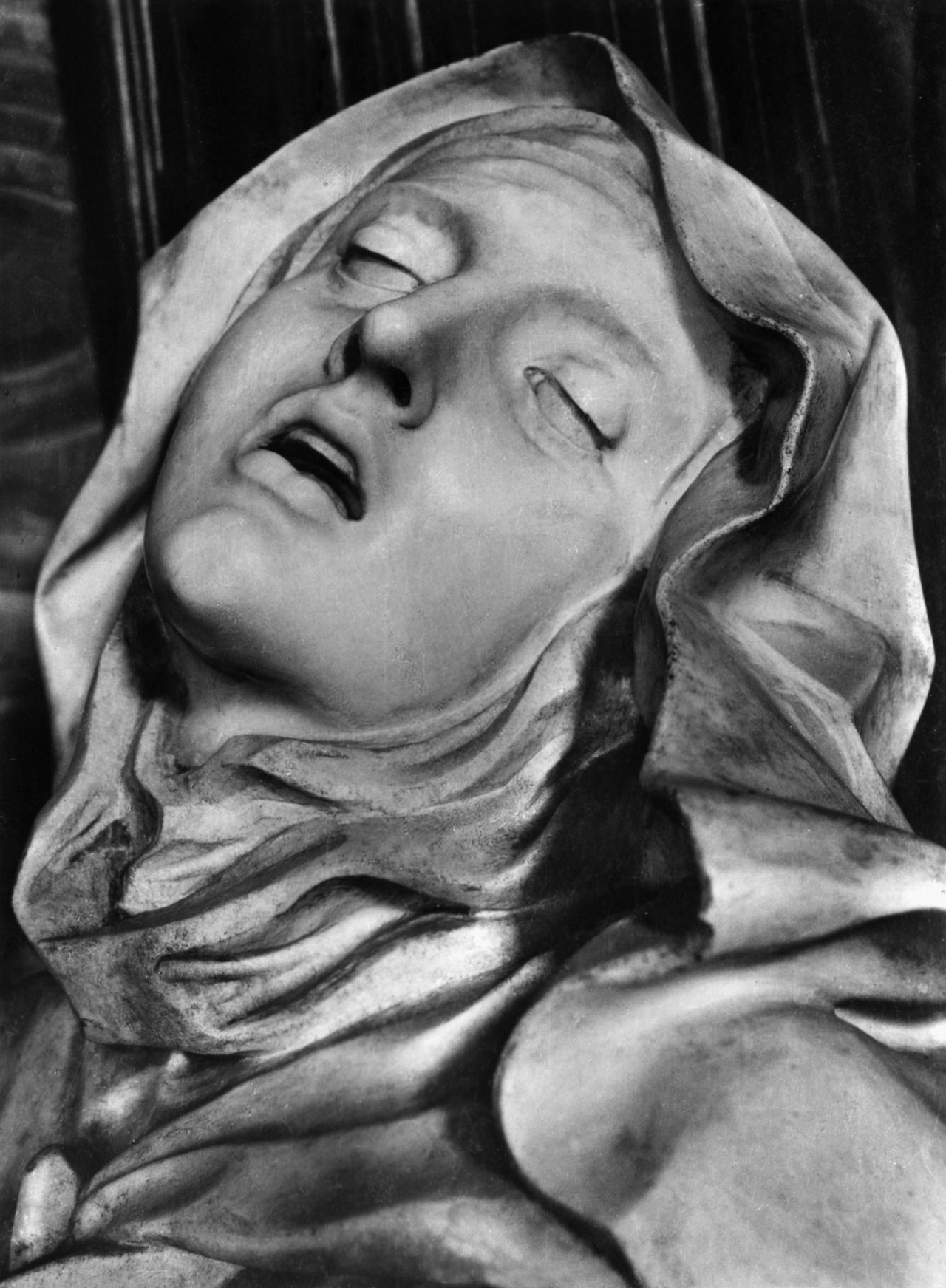 Saint Teresa in ecstacy. Detail from Bernini's famed sculpture group in Church os St. Maria Vittoria. BPA2# 1665