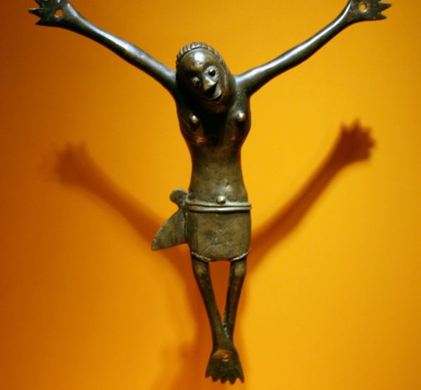 CRUCIFIX με γυναίκα στο σταυρό, λαϊκή τέχνη του ΚογκόΑποδίδεται στον 17o αιώνα