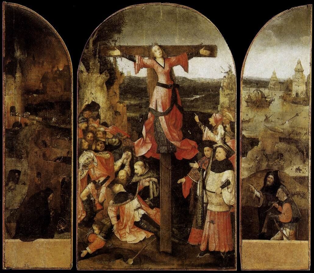 ΙΕΡΟΝΥΜΟΣ ΜΠΟΣ (Ieronymus Bosch, 1453-1516)Η Σταύρωση της Αγίας ΙΟΥΛΙΑΣ (Palazzo Ducale, Βενετία)