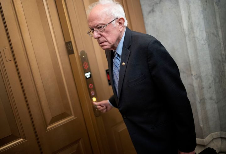 Sen. Bernie Sanders (I-Vt.) hoped to stay on the ballot in New York and elsewhere despite suspending his campaign. He is comm
